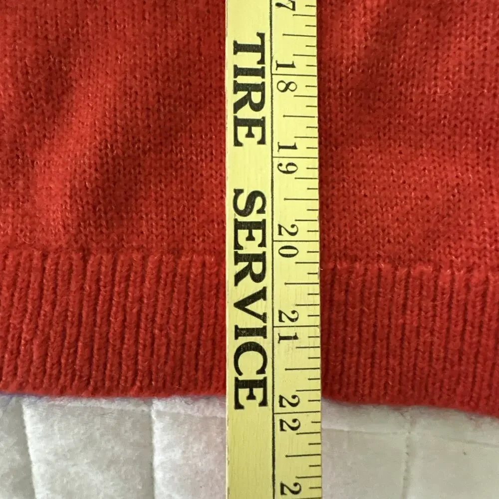 Mini Boden Kids Sweater 13-14Y Red White Blue Lightning Bolt Wool Alpaca Blend